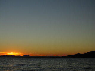 Una bonita puesta de sol en La Manga, Cartagena (España) © Pablirous