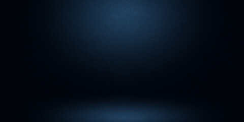 Blue grunge background, abstract wall studio room, can be used to present your product