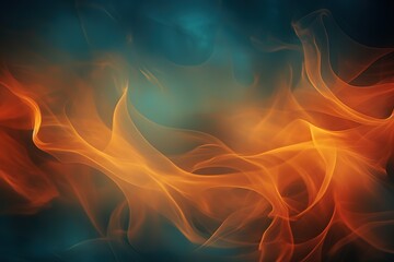 Fototapeta premium Enigmatic flame patterns of fire
