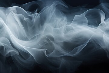 Fototapeta premium Enigmatic smoke patterns in dark background
