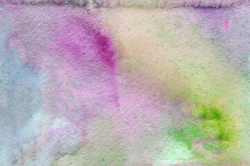 Green pink watercolor paper background texture