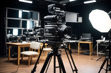 A camera on a tripod Generative AI