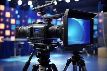 A camera on a tripod Generative AI