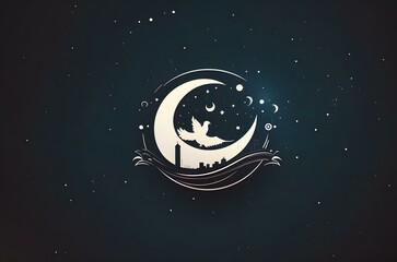 Naklejka premium A cartoon of a spaceship Generative AI