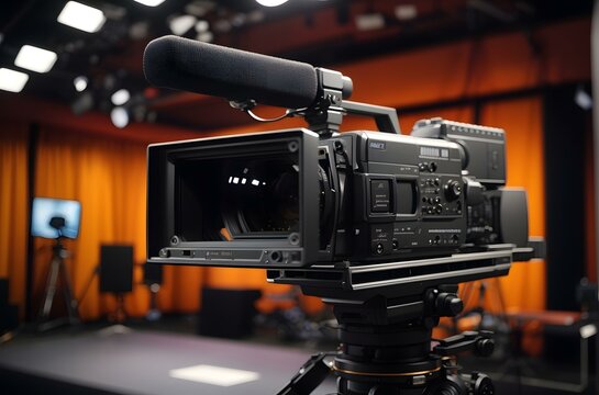 A camera on a tripod Generative AI