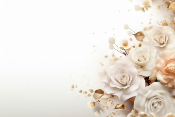 Obraz na płótnie Canvas Wedding flowers background