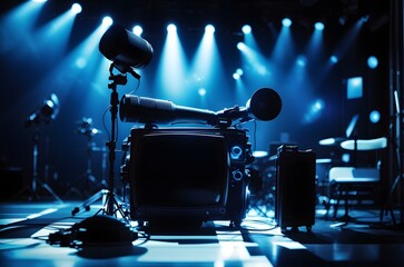 A camera on a stand Generative AI