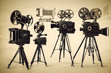 Obraz premium A black and white radio Generative AI