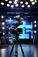 A camera on a tripod Generative AI