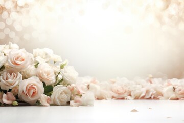 Obraz na płótnie Canvas Wedding flowers background