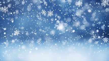 Obraz premium beautiful christmas background with snowflakes. Generative Ai. 