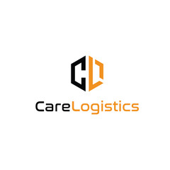 Care logistics logo simple letter cd