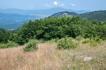 Landscape of Erul mountain near Kamenititsa peak, Bulgaria