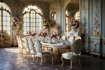 Fototapeta na wymiar elegant dining rooms interior design 