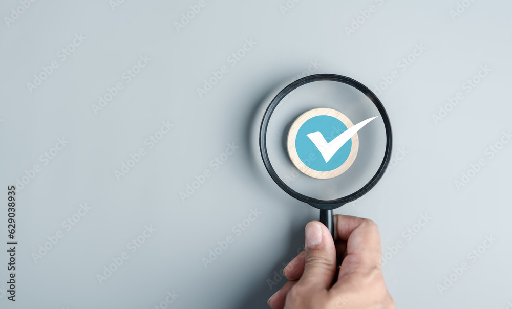 Poster checklist business target marketing planning with quality management, quality assurance and improvem