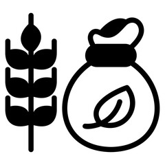  Wheat glyph icon