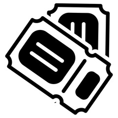  Tickets glyph icon