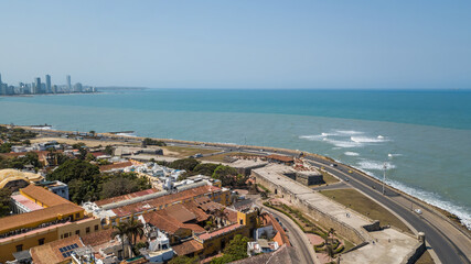 Naklejka na ściany i meble Aerial view of Cartagena