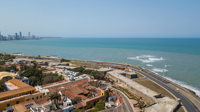 Aerial view of Cartagena