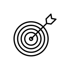 Target icon,marketing target,target arrow set on white background