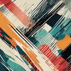 Modern Abstract Art Background (AI generated )