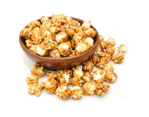 Popcorn border isolated on white