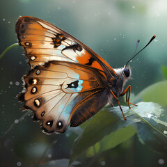 butterfly on a flower illustration
