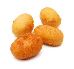 Organic Corn Dog on white background 