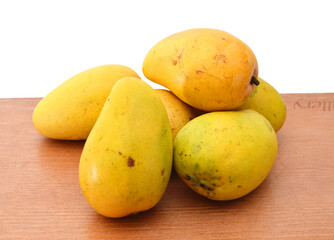 Mango fruits isolated on white background