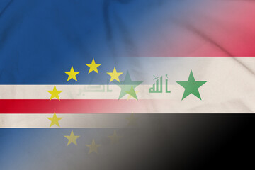 Cape Verde and Iraq political flag international relations IRQ CPV