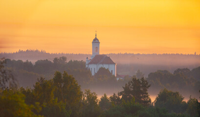 Church at sunrise