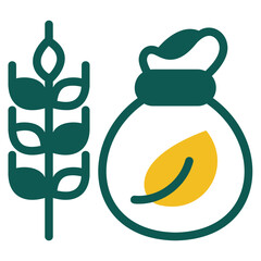  Wheat duotone icon