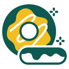  Donut duotone icon