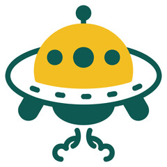  UFO duotone icon