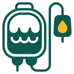 Blood donation duotone icon
