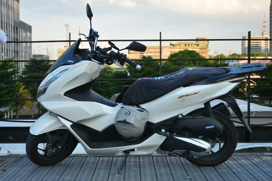 Honda pcx motorcycle at east side collective car meet in Quezon City, Philippines