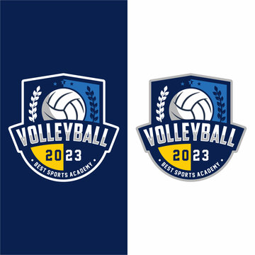 Volleyball club sport logo design