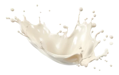  Milk splash isolated white and transparent background, png © Agung