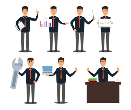 office employees vector set