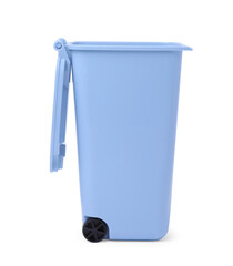 Recycling bin for batteries isolated on white