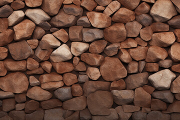 Pebbles stones background with brown toned