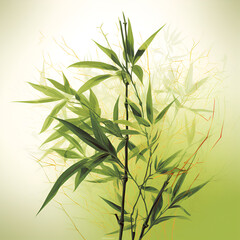 Obraz premium bamboo illustration