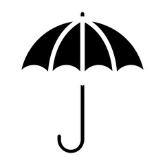 Umbrella protection icon symbol vector image. Illustration of the safety protect umbrella security design image