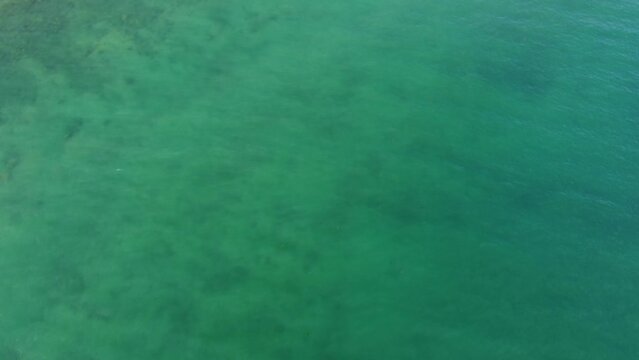 Aerial View of Pacific Ocean off Santa Monica, California 