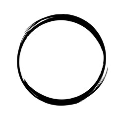 Black ink circle