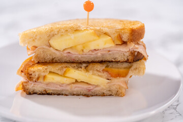 Provolone and Apple Grilled Cheese Sandwich