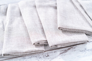 Linen dinner napkin