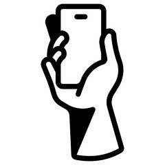 holding phone icon