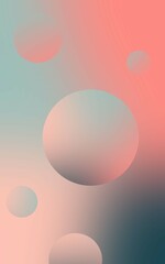 Gradient circle abstract poster background