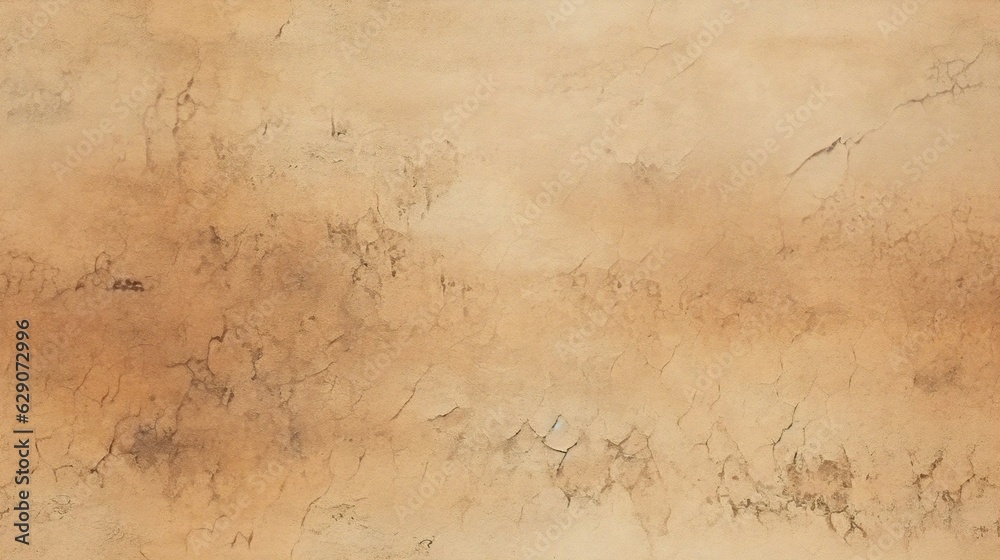 Fototapete generative ai : abstract peach recycled paper texture background. old kraft paper box craft pattern.